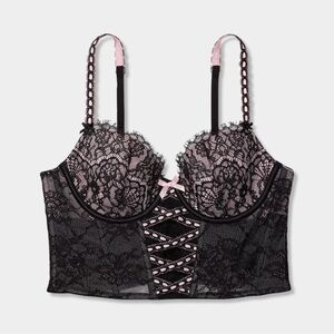 Victorias Secret Dream Angels Heritage Ribbon Slot Bra Top S 32E 32DD 34E 34DD